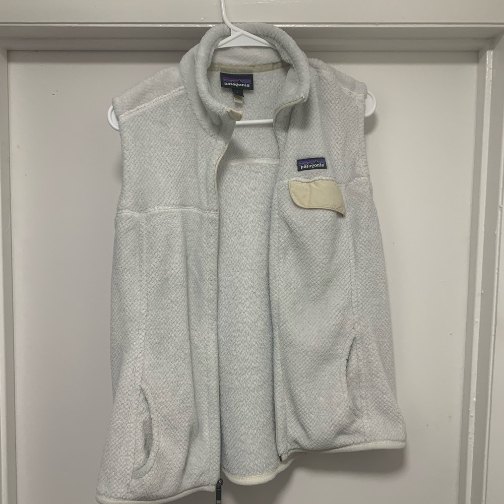 Patagonia pullover fleece girls sweat shirt size large white